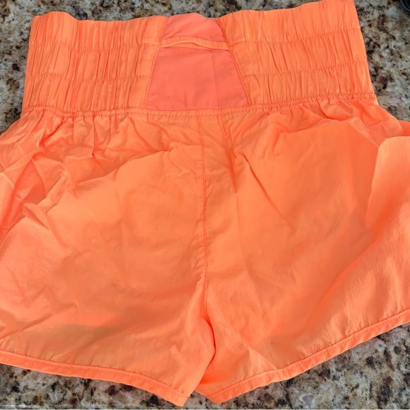 Free People The Way Home Shorts Sz Medium Neon orange - Picture 6 of 14